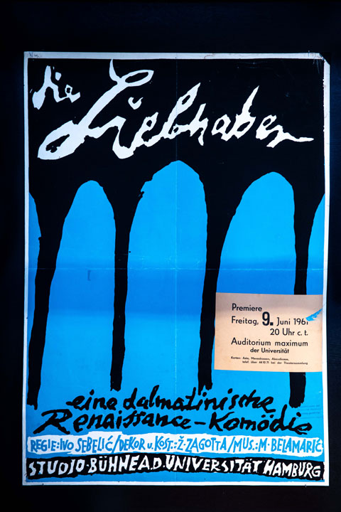 Plakat zur Aufführung: Die Liebhaber.