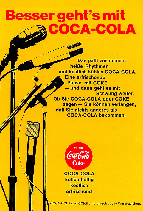 Werbung für Coca Cola
