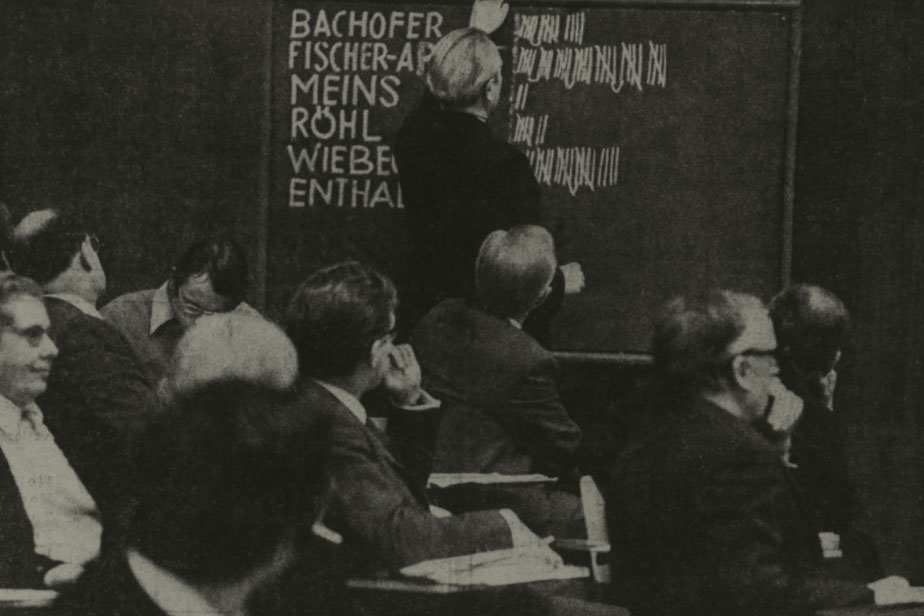 Election of the first University president in Hamburg, 1966