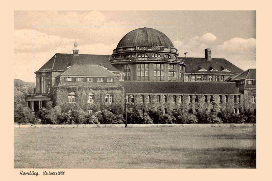 Postkarte des Hauptgebäudes aus den 50er Jahren