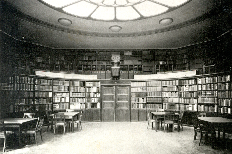 Lesesaal der Kulturwissenschaftlichen Bibliothek Warburg, 1926